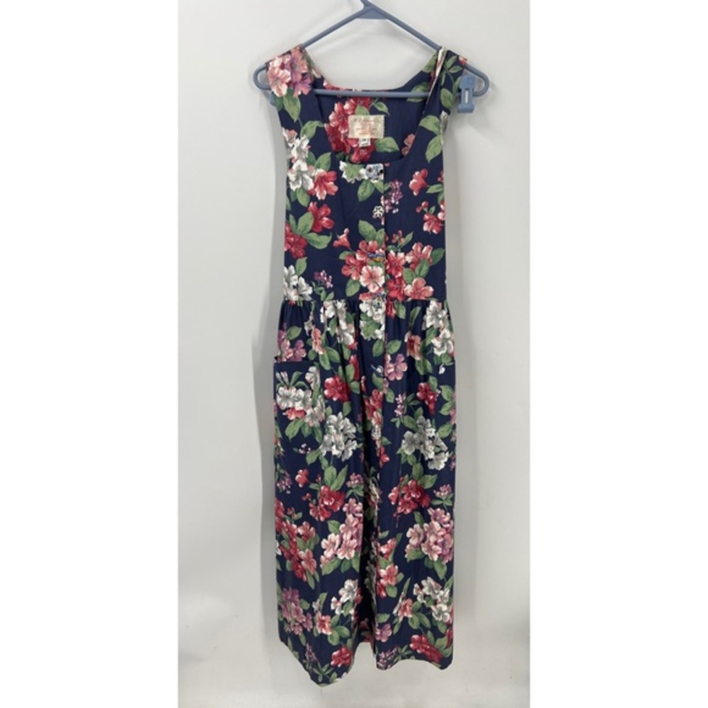 P.L. Greene’s vintage floral novelty button granny cottagecore garden dress XL